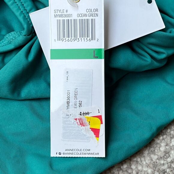 Anne Cole Swim Womens sz L Large Wear 3 Ways Rush convertible High Waist - Picture 8 of 10